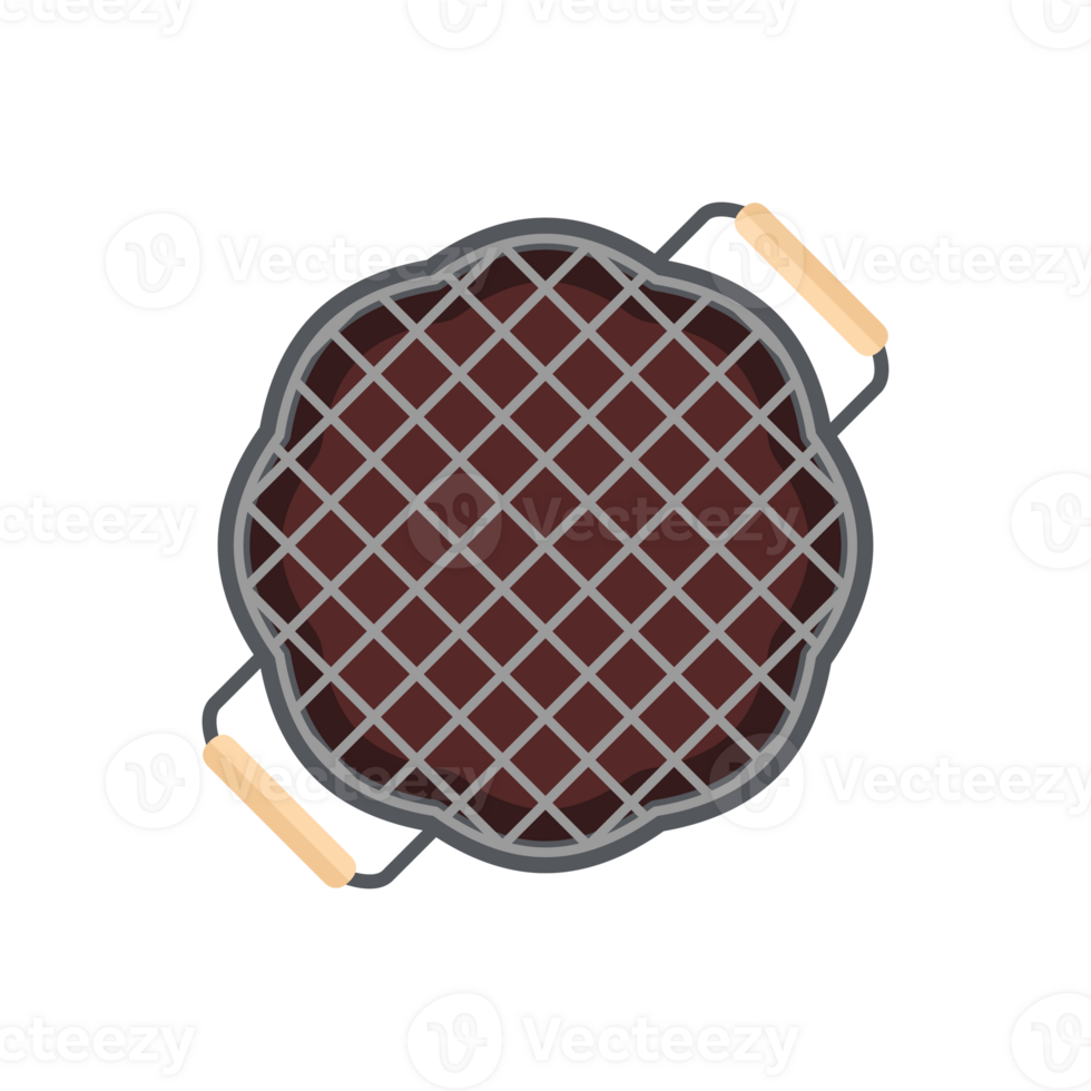 Iron Pan Grill Stove Basic Shape For Barbeque Beef Smoked Roasts Steak Cooked Meat png