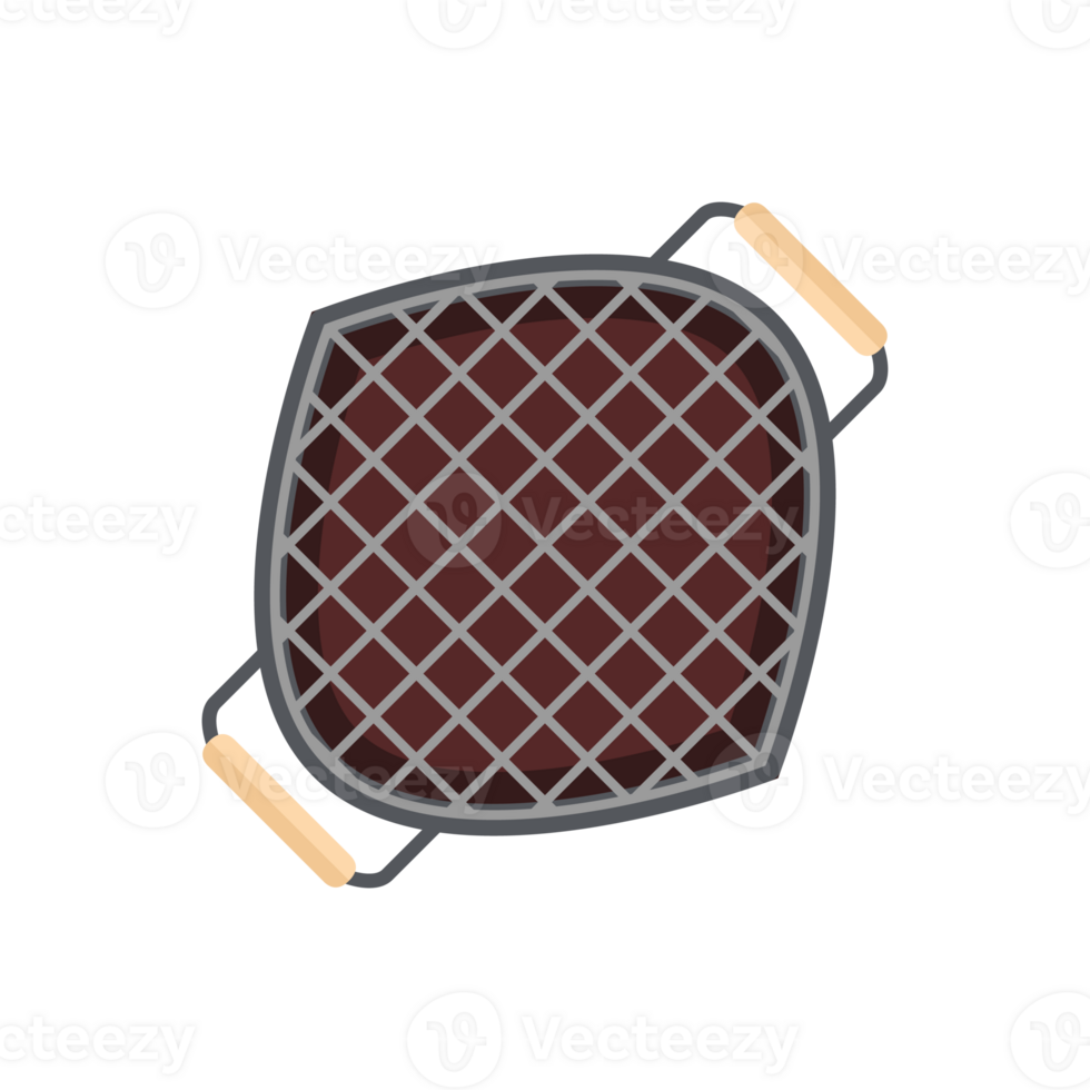 Iron Pan Grill Stove Basic Shape For Barbeque Beef Smoked Roasts Steak Cooked Meat png