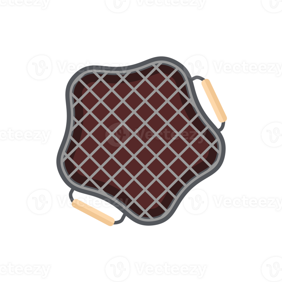 Iron Pan Grill Stove Basic Shape For Barbeque Beef Smoked Roasts Steak Cooked Meat png