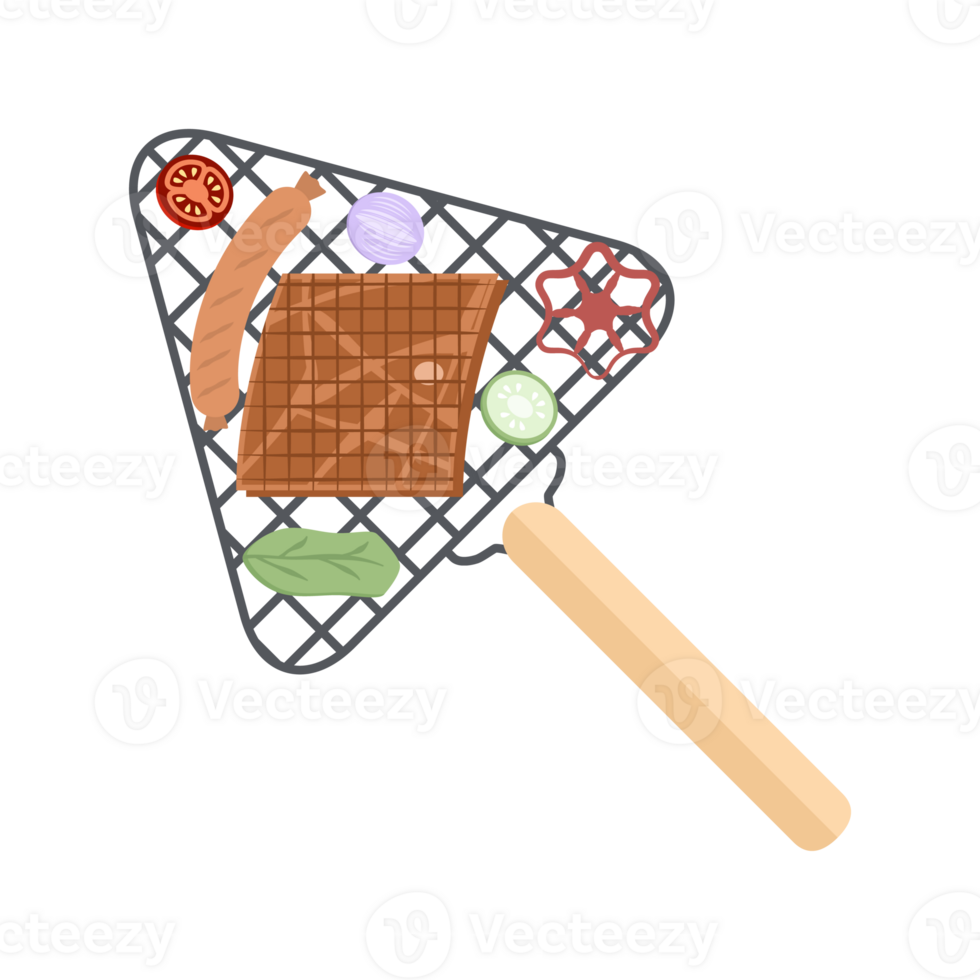 Delicious Grilled Beef Smoked Roasts Steak Cooked Meat on an Iron Grill png