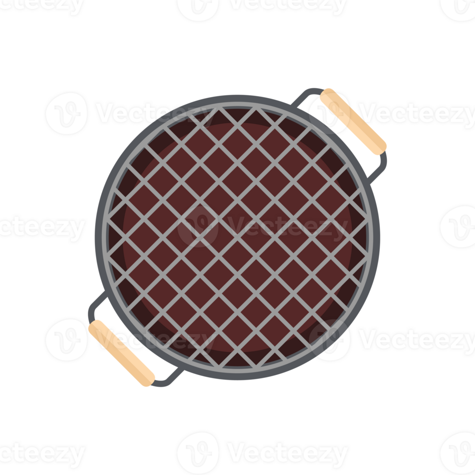Iron Pan Grill Stove Basic Shape For Barbeque Beef Smoked Roasts Steak Cooked Meat png