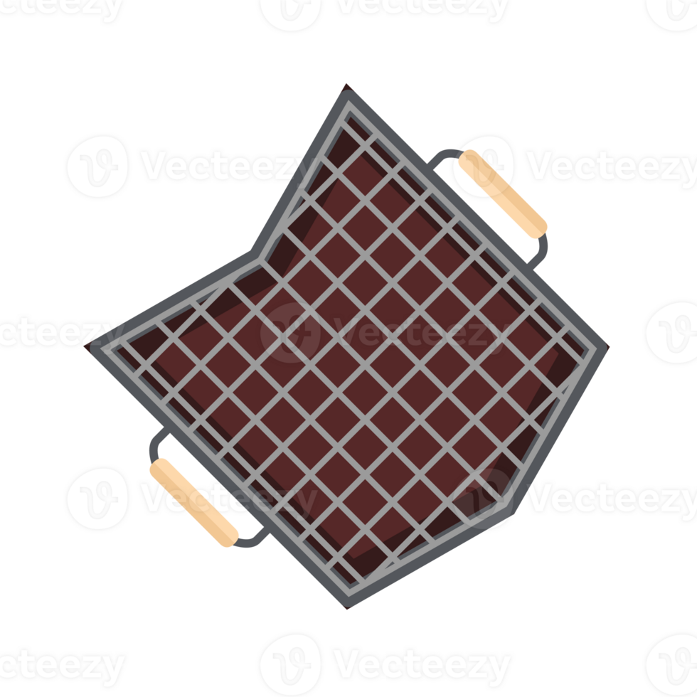 Iron Pan Grill Stove Basic Shape For Barbeque Beef Smoked Roasts Steak Cooked Meat png