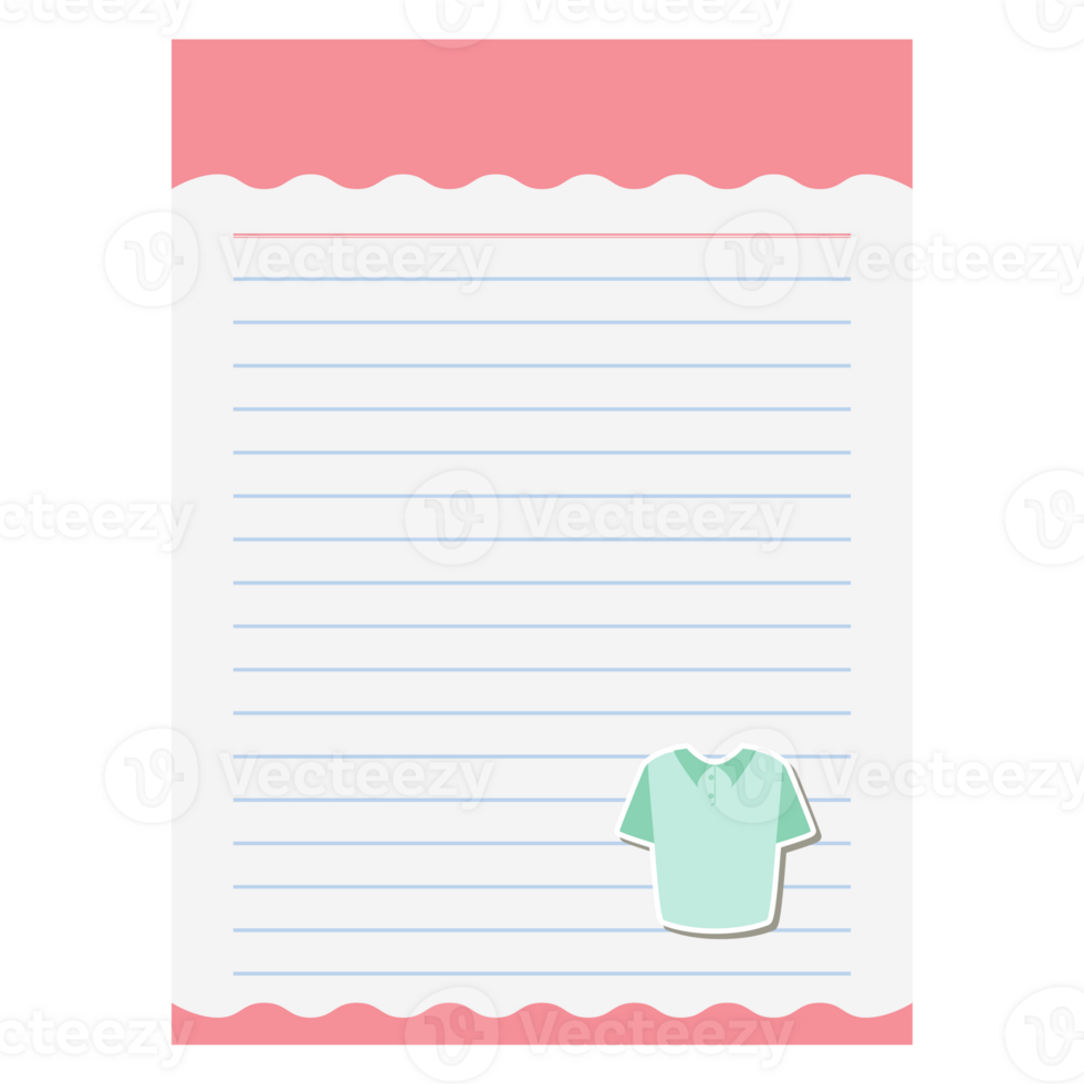 Paper Note Collared shirt Bullet Journal Sticker Clothing png