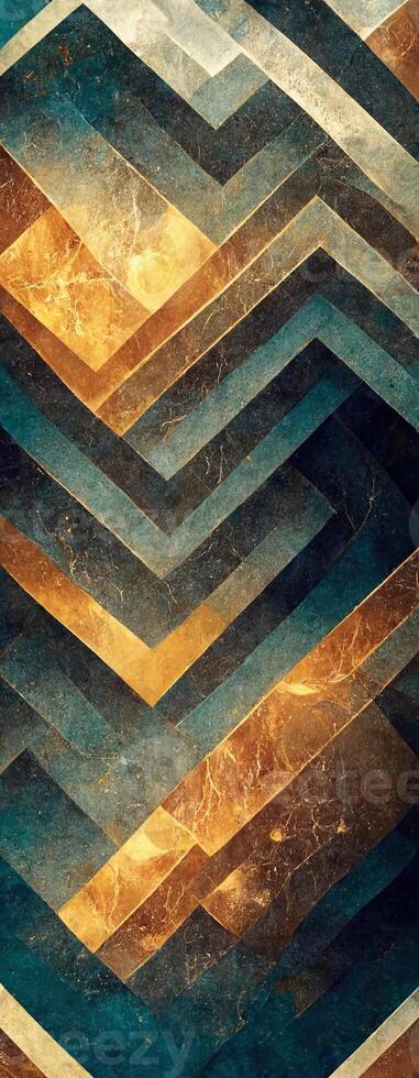 Marble effect background or texture. Spectacular abstract glistening golden solid liquid waves. Swirling golden and blue pastel pattern, shining golden color, marble geometric, photo