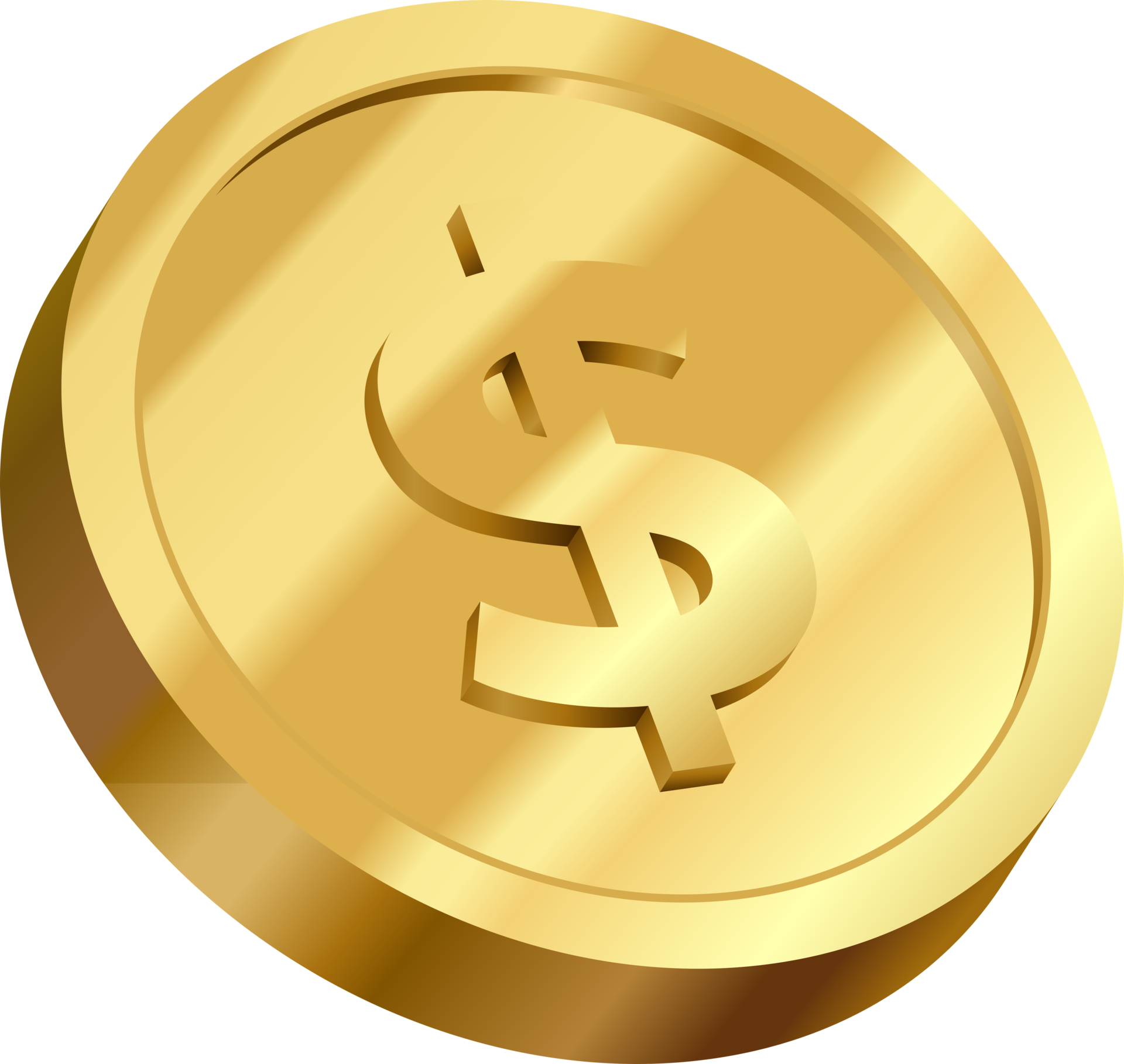 Gold Dollar Sign Png