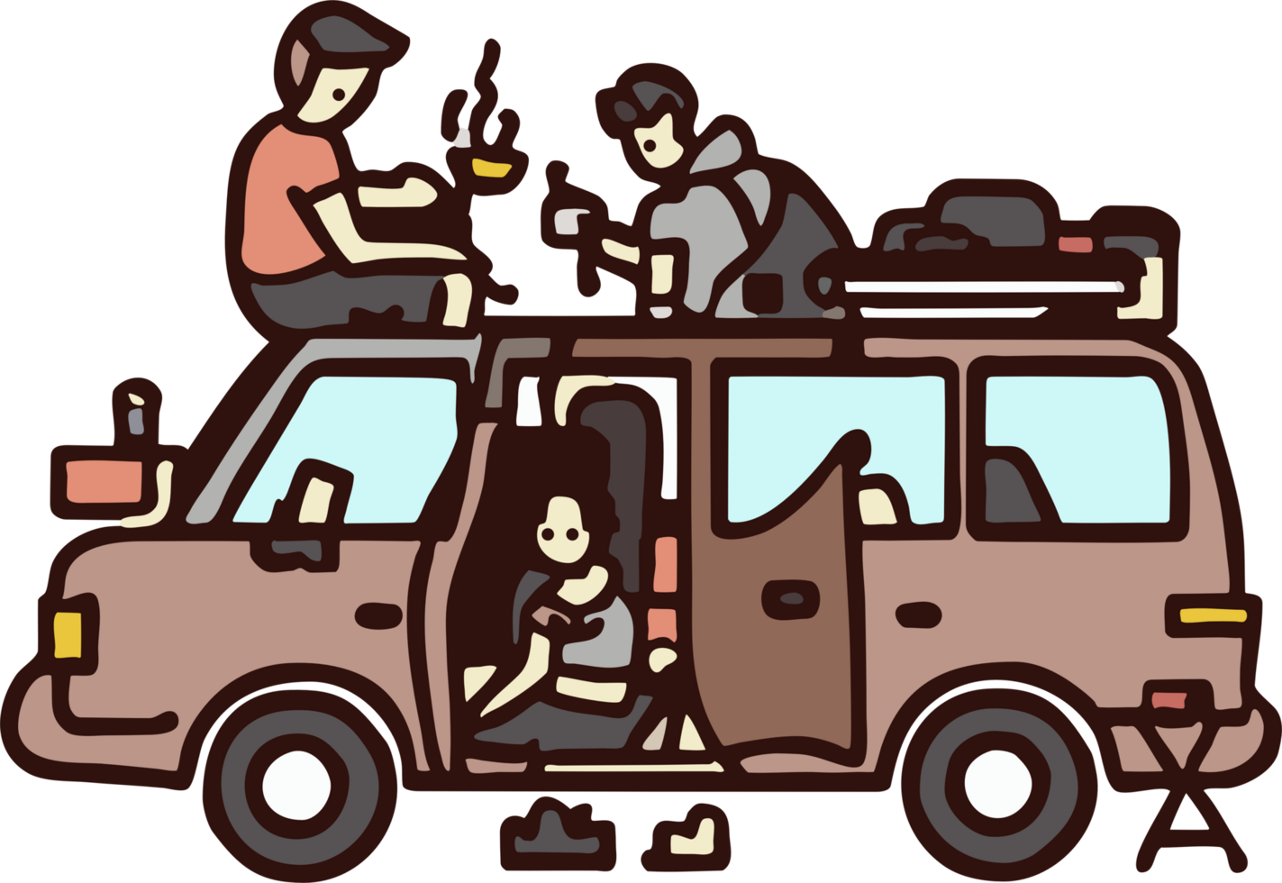 voiture camping png graphique clipart conception