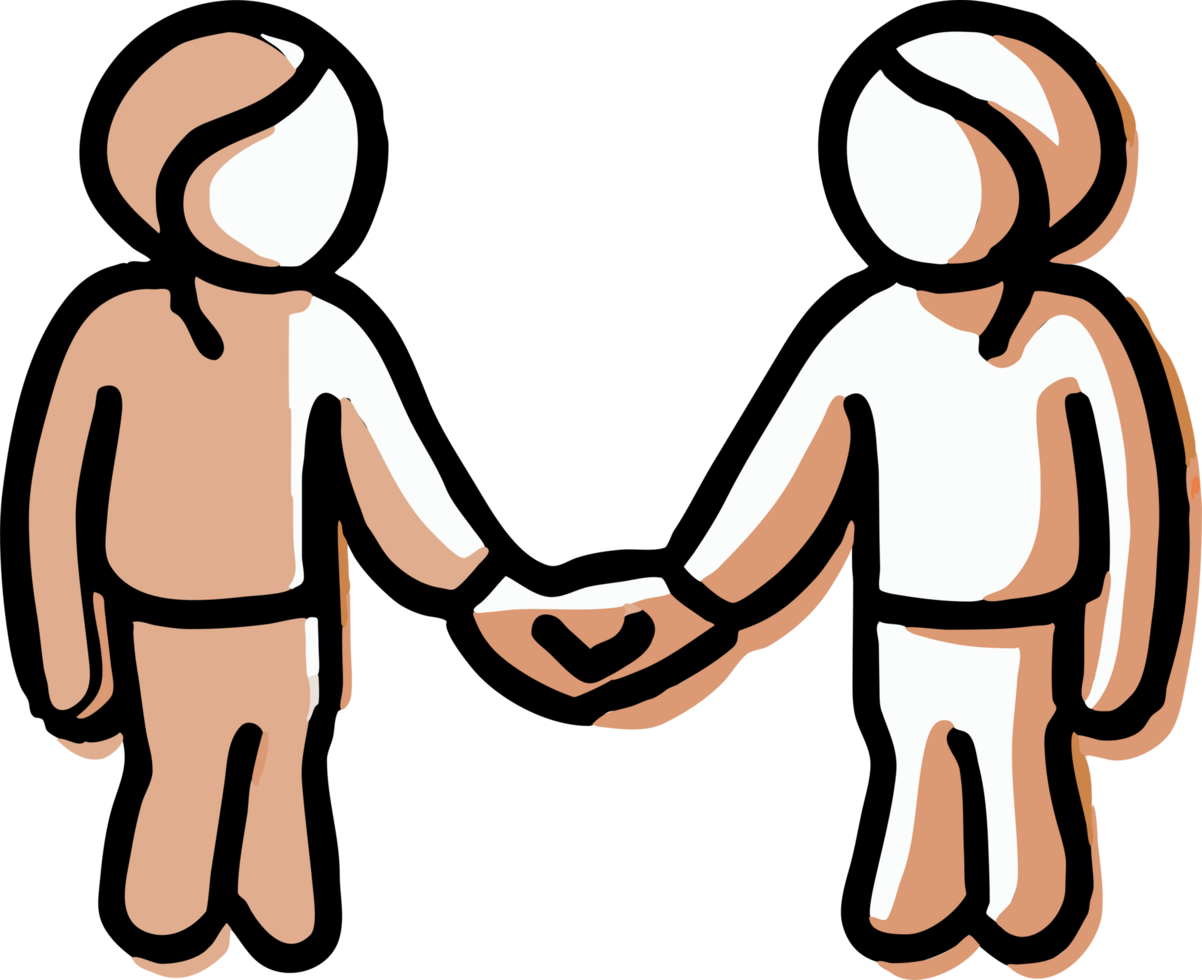 Lovers are holding hands together png graphic clipart design