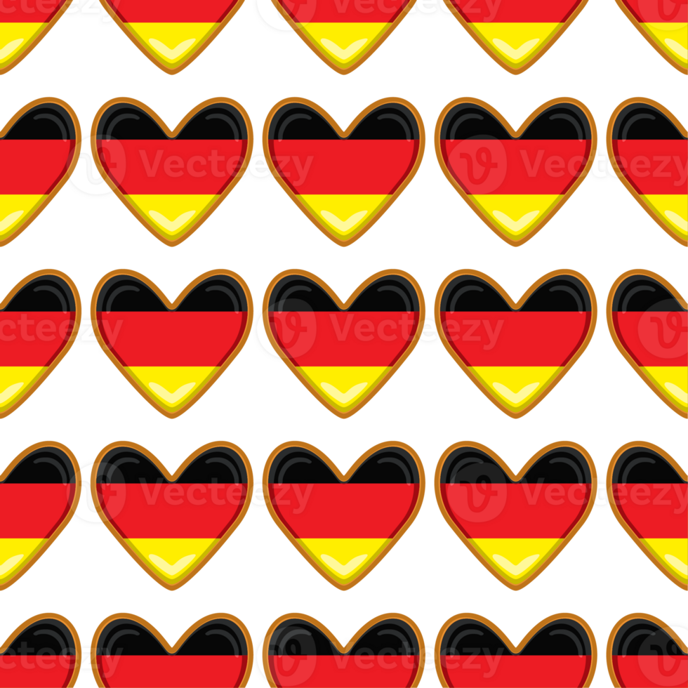 Pattern cookie with flag country Germany in tasty biscuit png
