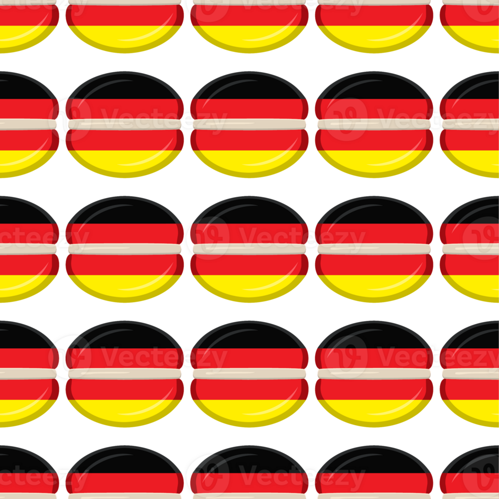 Pattern cookie with flag country Germany in tasty biscuit png