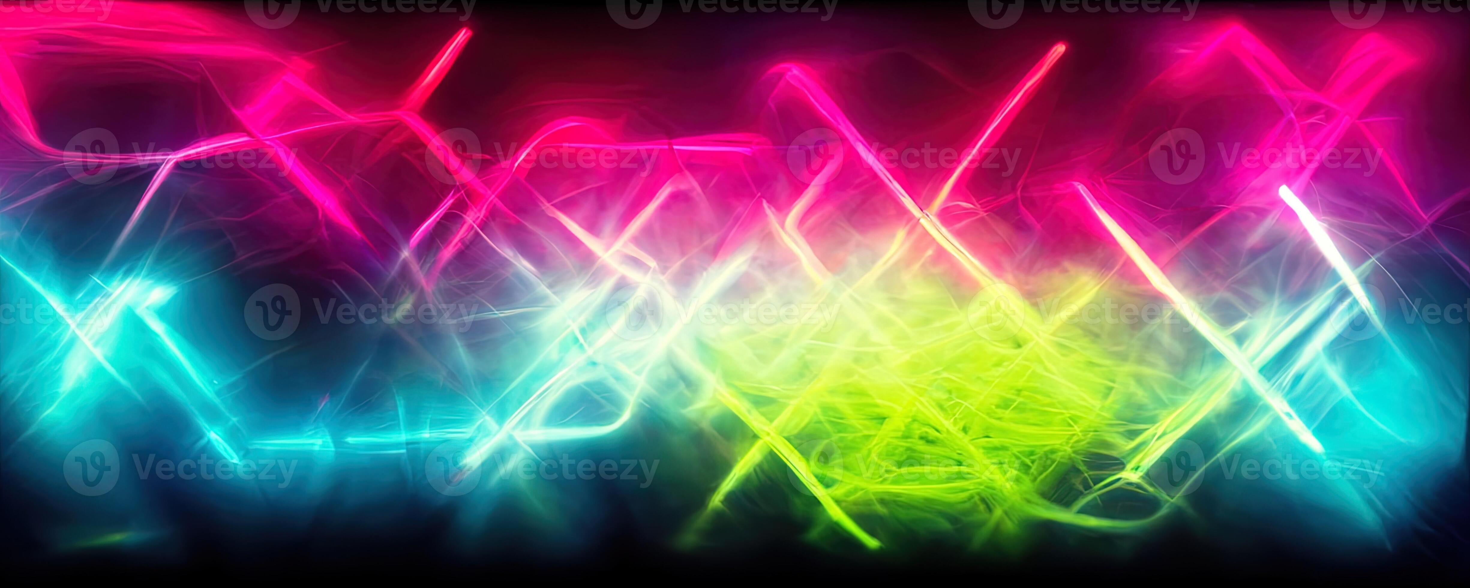 illustration of gaming background abstract, cyberpunk style of gamer  wallpaper, neon glow light of sci-fi. Glowing iridescent neon lights for  both light and dark backgrounds. Generative AI 23486370 Stock Photo at  Vecteezy