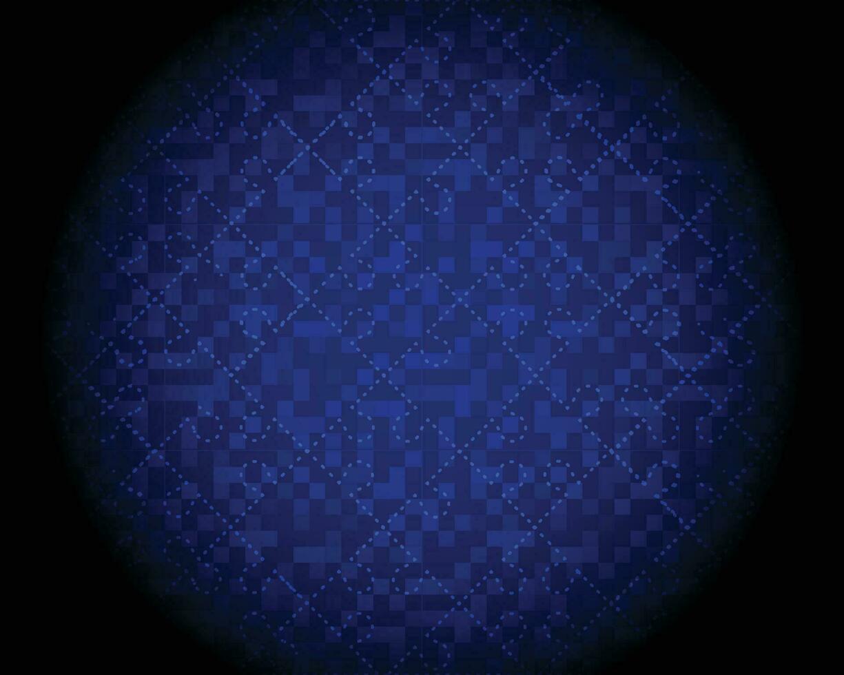 jigsaw light with blue data technology background vector