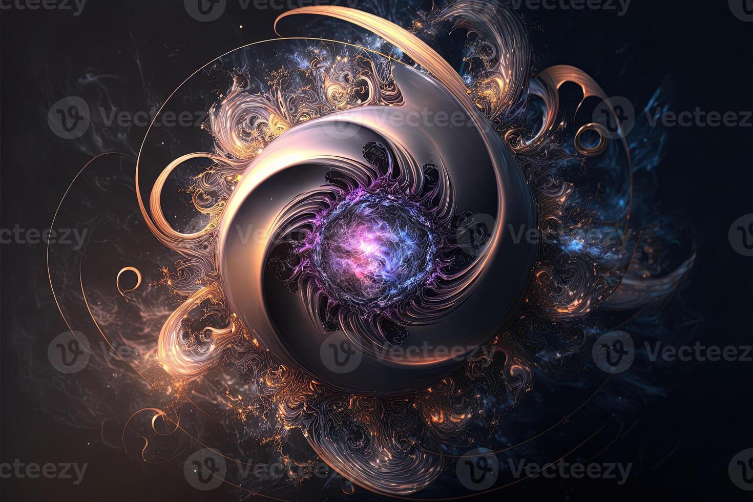 Illusion or dream, innovation or exploration, technology or sci fi. Physics quantum fluctuations 8k octane rendered ultra realistic. Digital art banner for game or movie photo