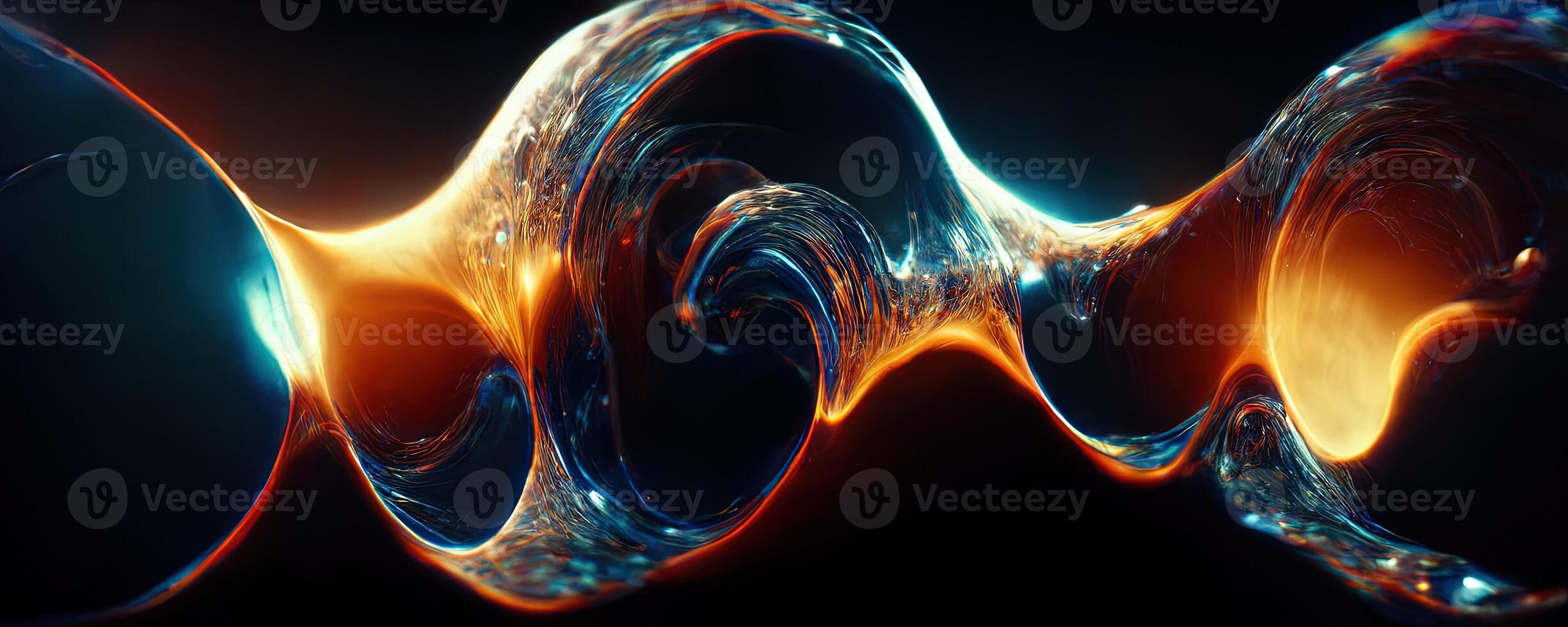 Illusion or dream, innovation or exploration, technology or sci fi. Physics quantum fluctuations 8k octane rendered ultra realistic. Digital art banner for game or movie. photo