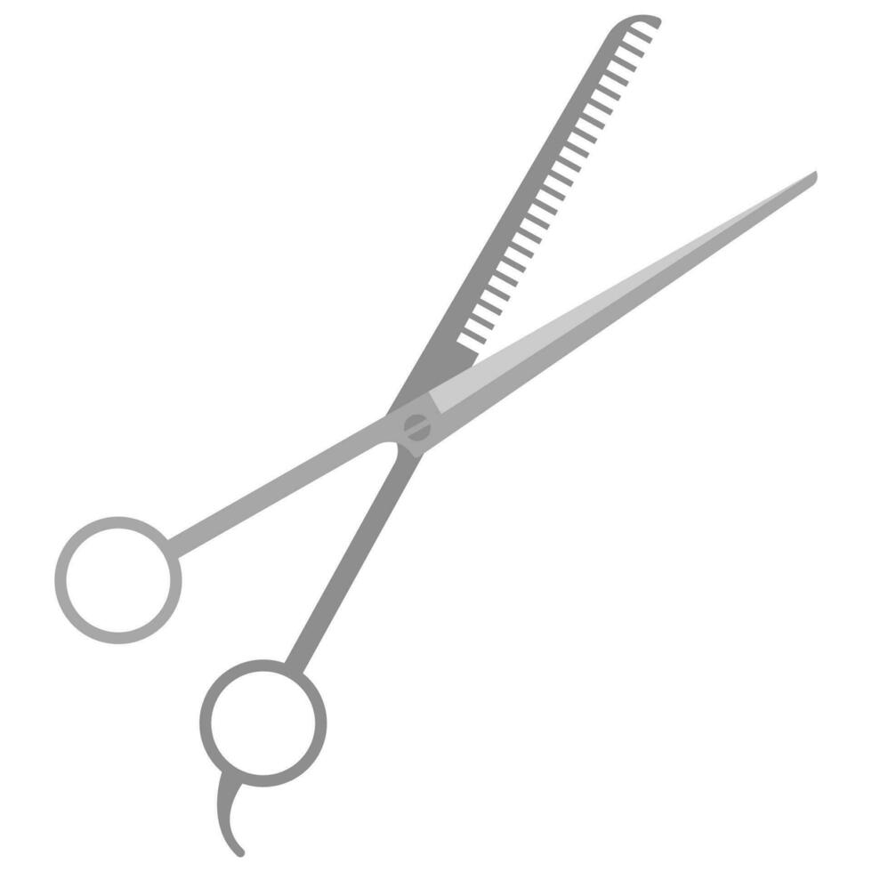 Black retro scissors icon. Barber and barbershop. vector