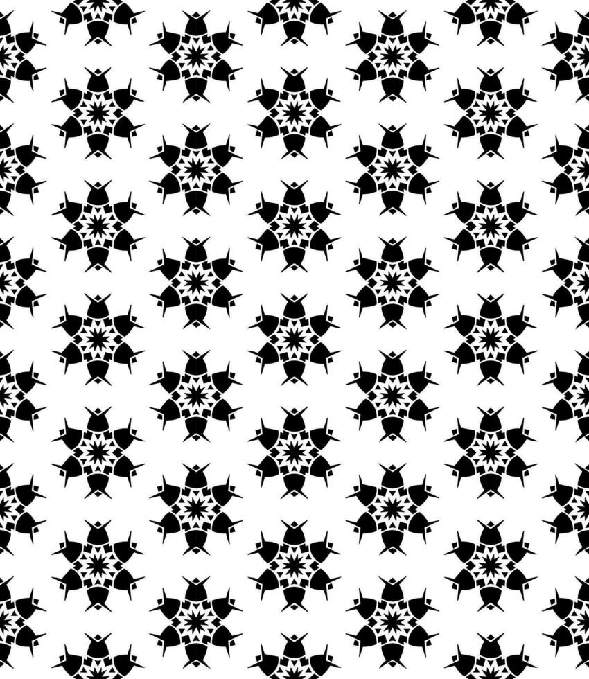 Black and white seamless abstract pattern. Background and backdrop. Grayscale ornamental design. vector