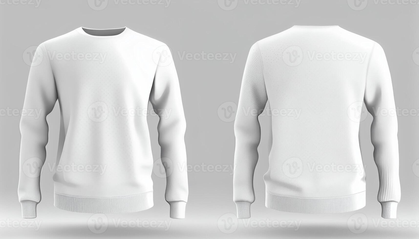 Sweater print mockup, 3d render, Front and back, copy space, 23488286 ...