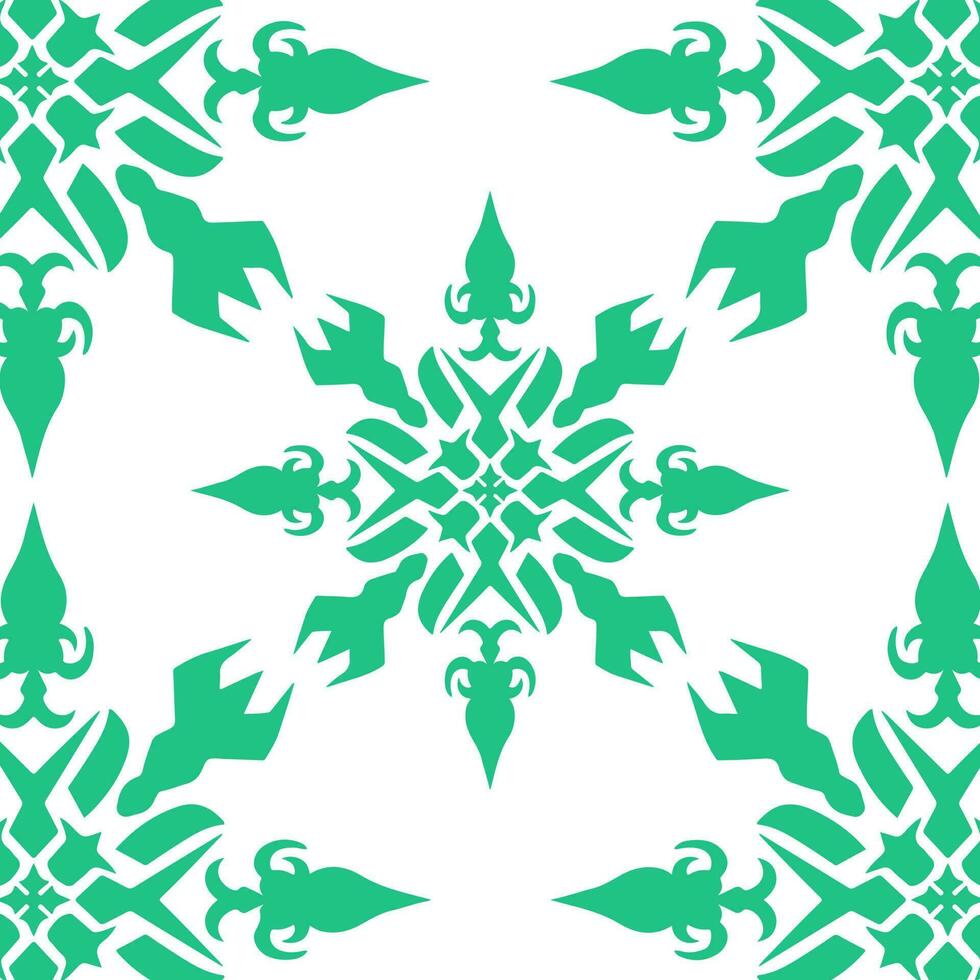geometric cool abstract floral pattern vector