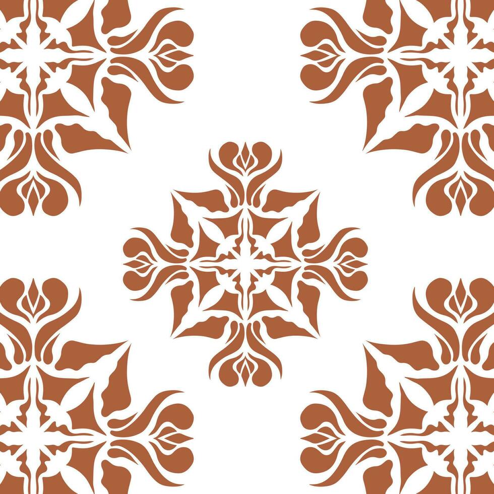 geometric cool abstract floral pattern vector