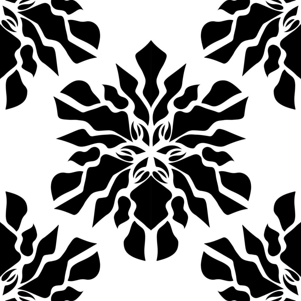 geometric cool abstract floral pattern vector