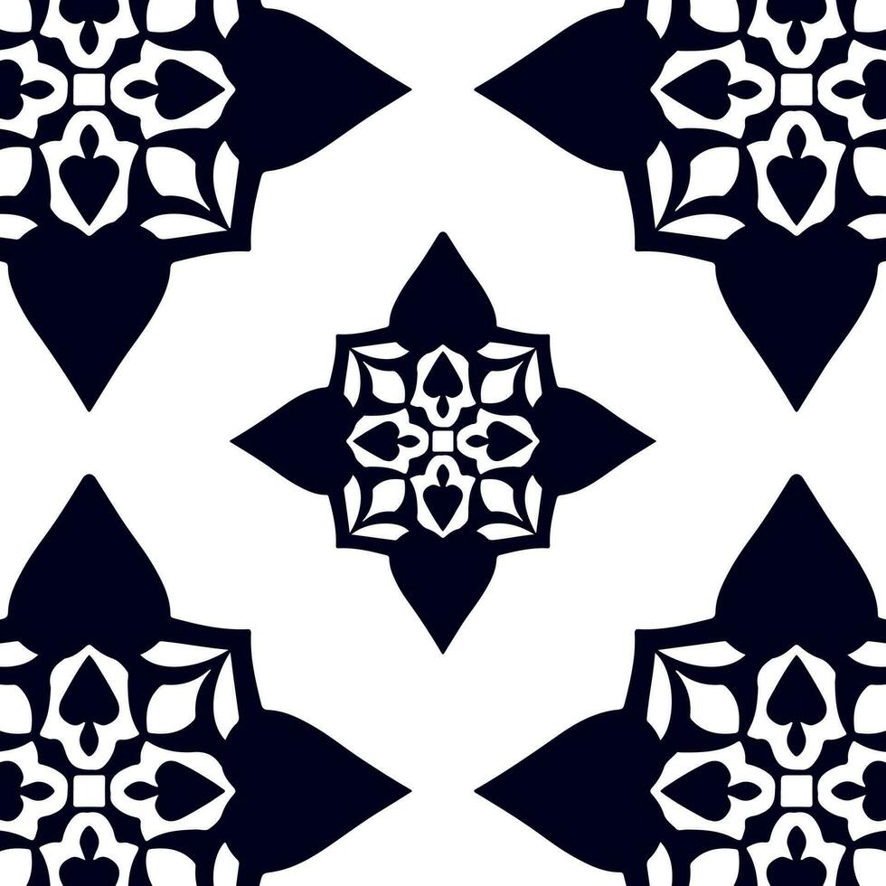 geometric cool abstract floral pattern vector