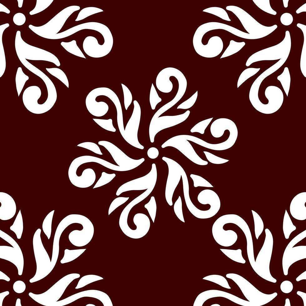 geometric cool abstract floral pattern vector