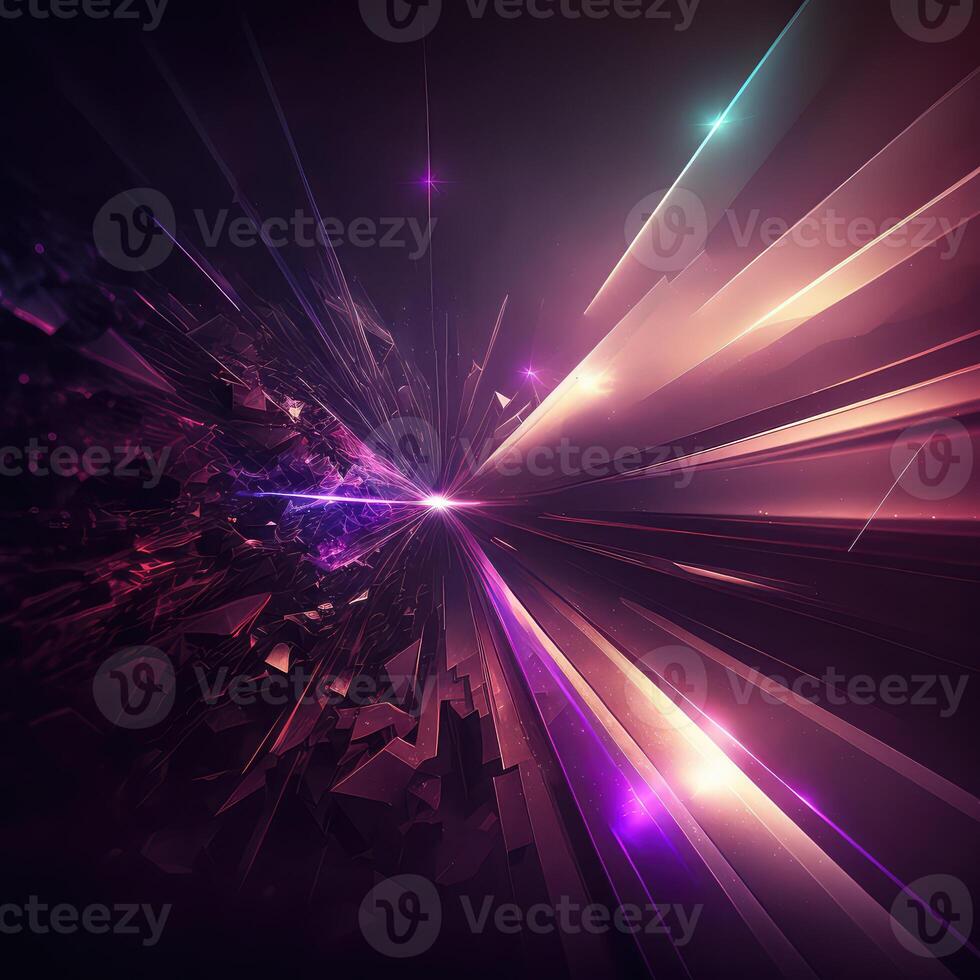 Abstract hi-tech neon futuristic background. photo