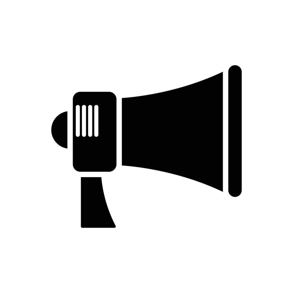 megaphone silhouette icon voice icon vector