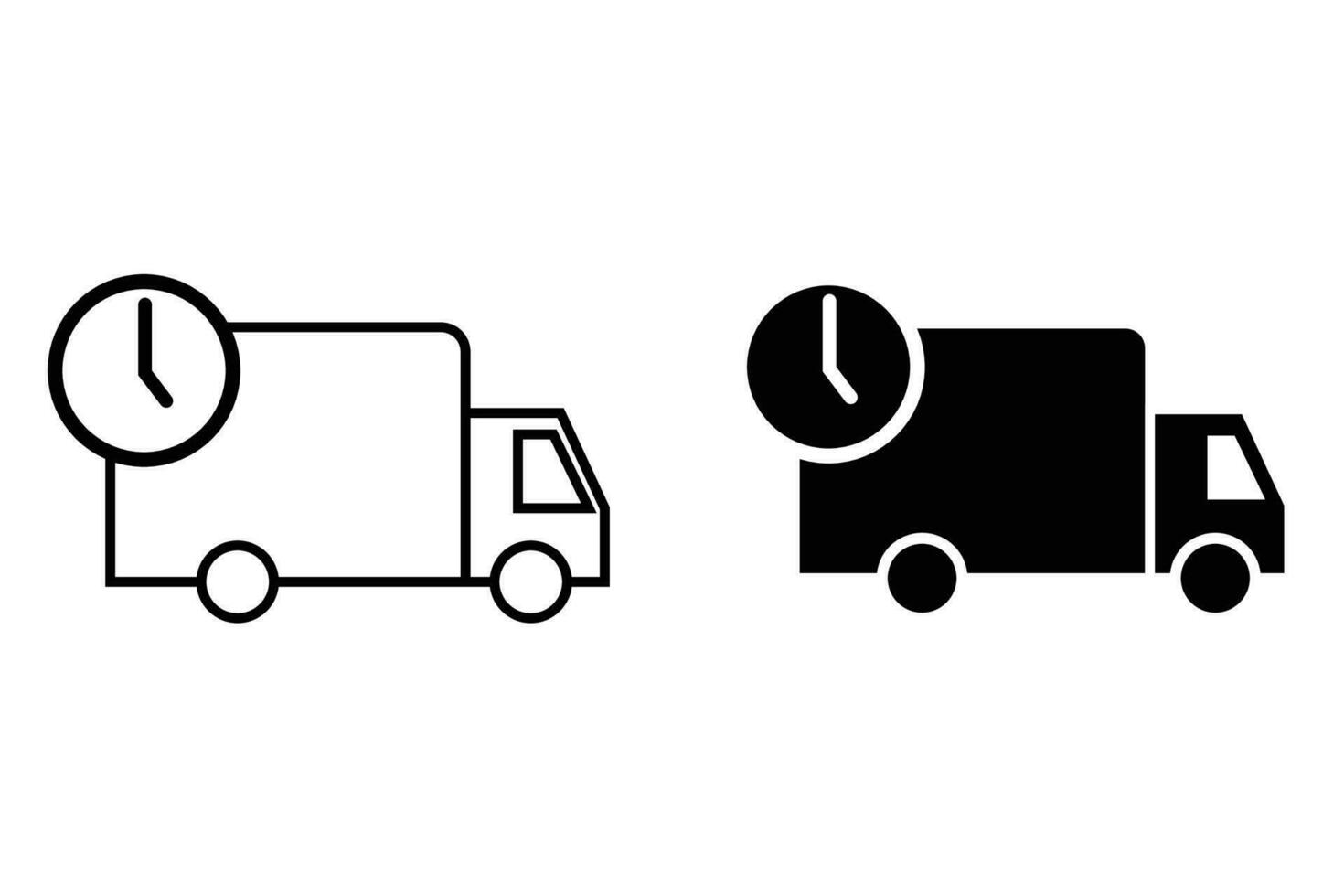 cargo truck delivery icon express shipment vector