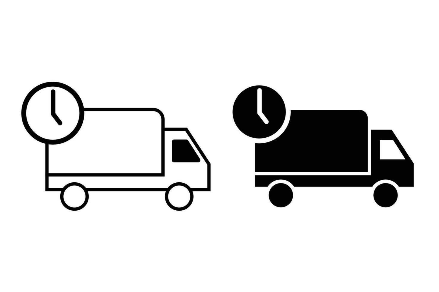 cargo truck delivery icon express shipment vector