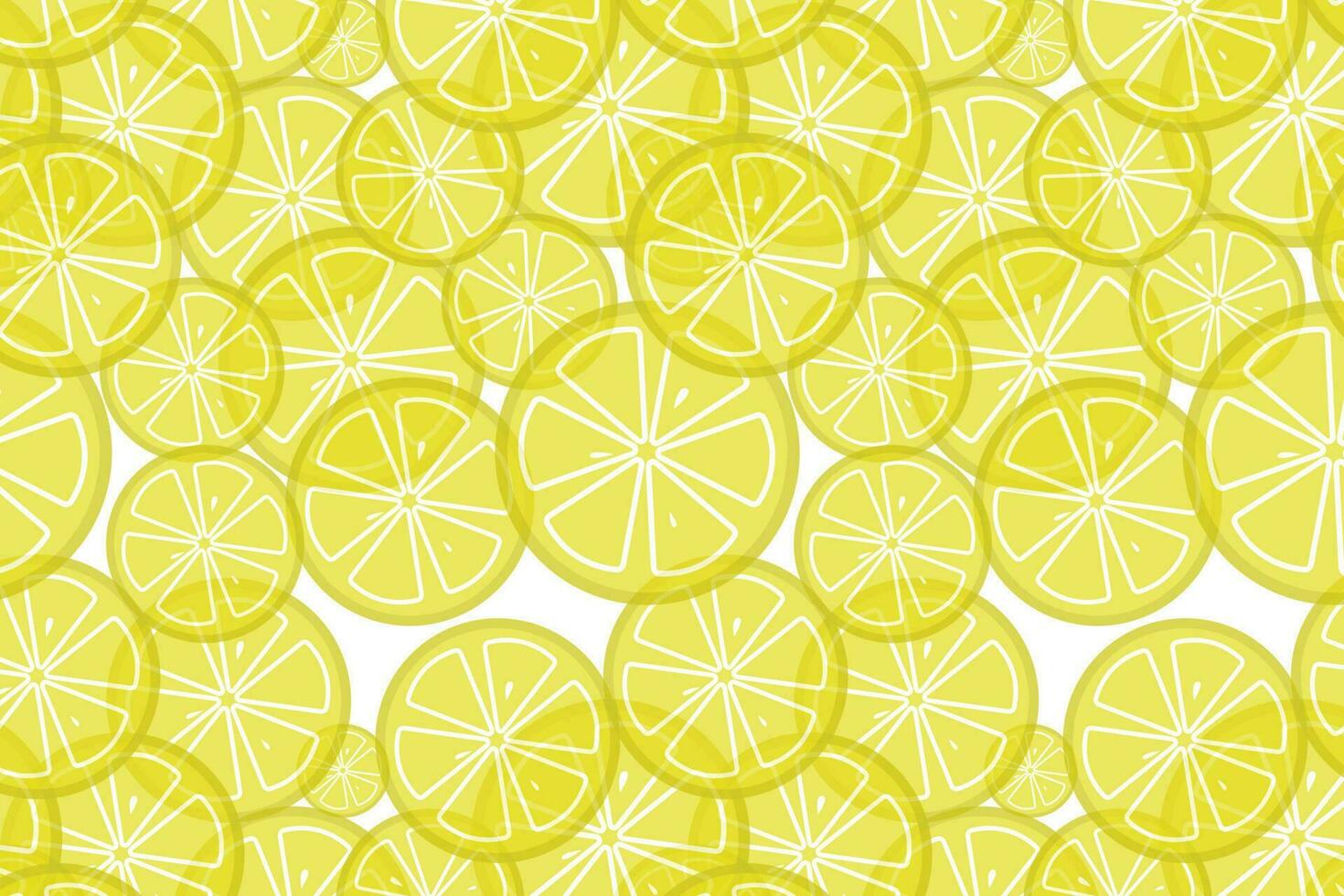 seamless pattern yellow lemon in blue vector