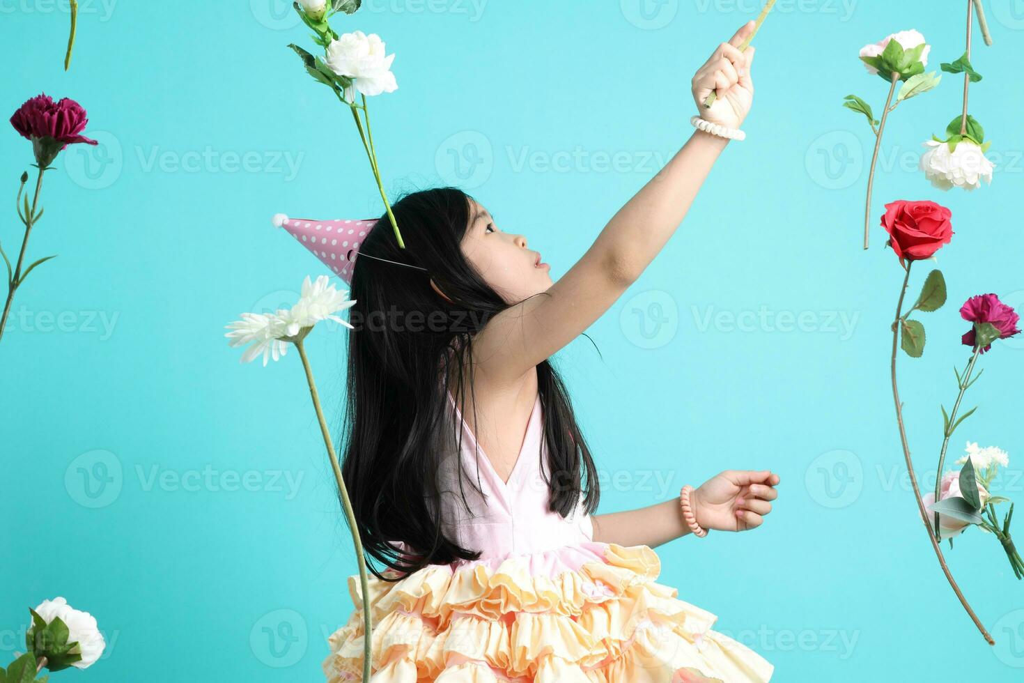 Girl with Flower photo