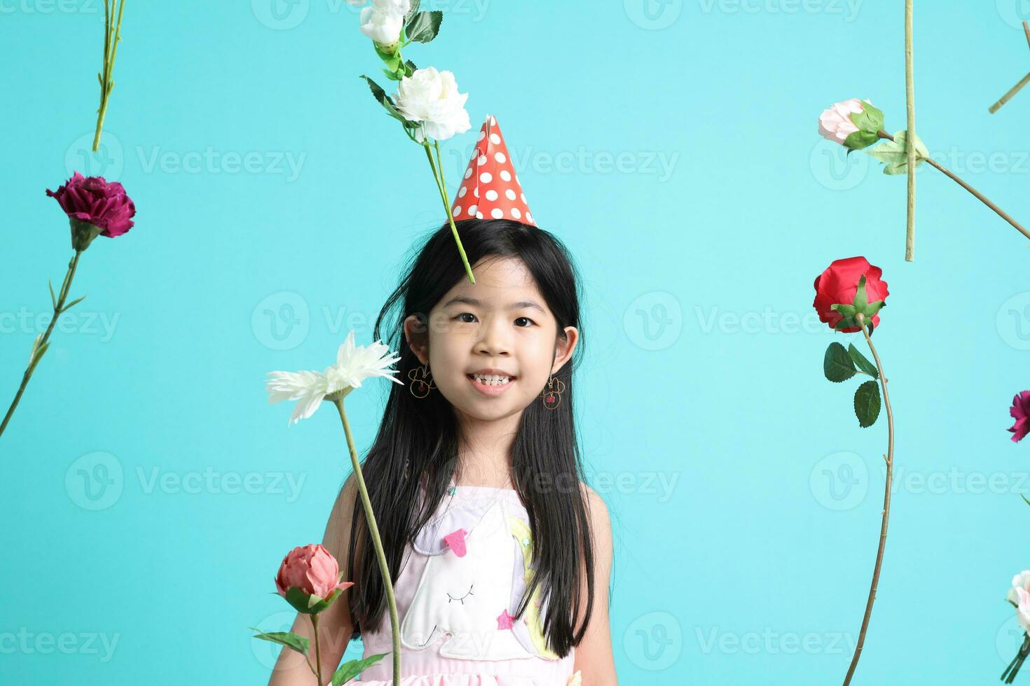 Girl with Flower photo