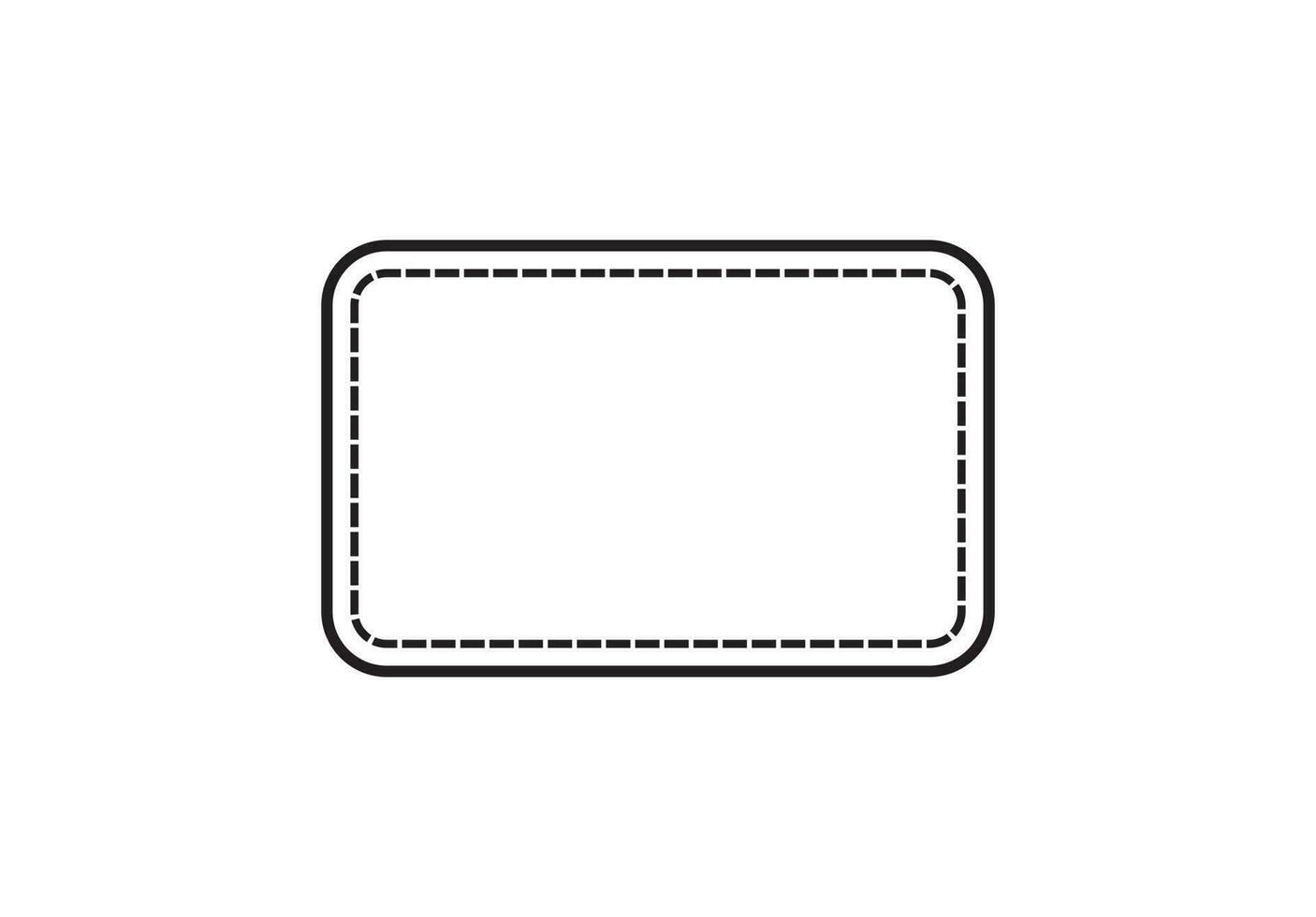 rectángulo icono vector ilustración