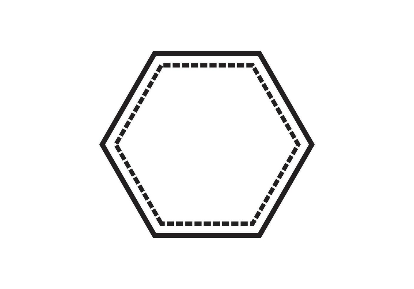 Hexagon icon vector illustration on white background