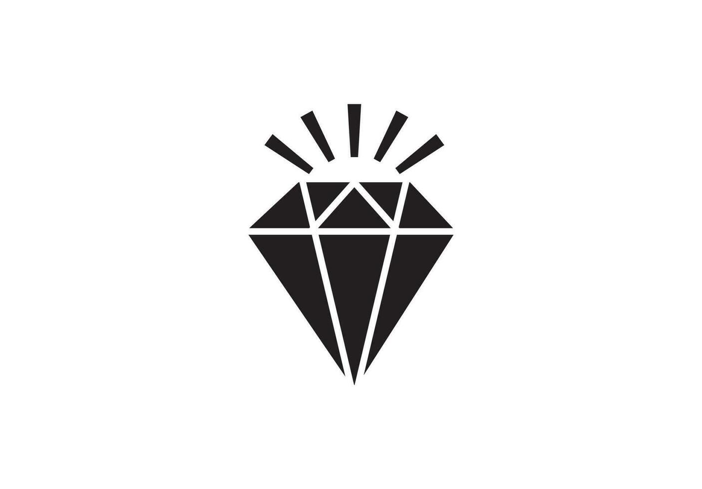 Diamond Icon vector illustration on white background