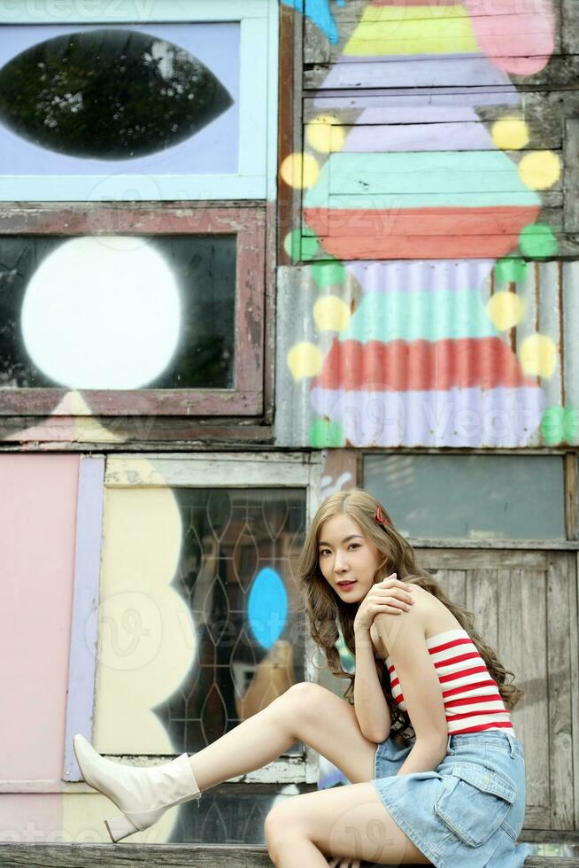 Girl at The Street photo