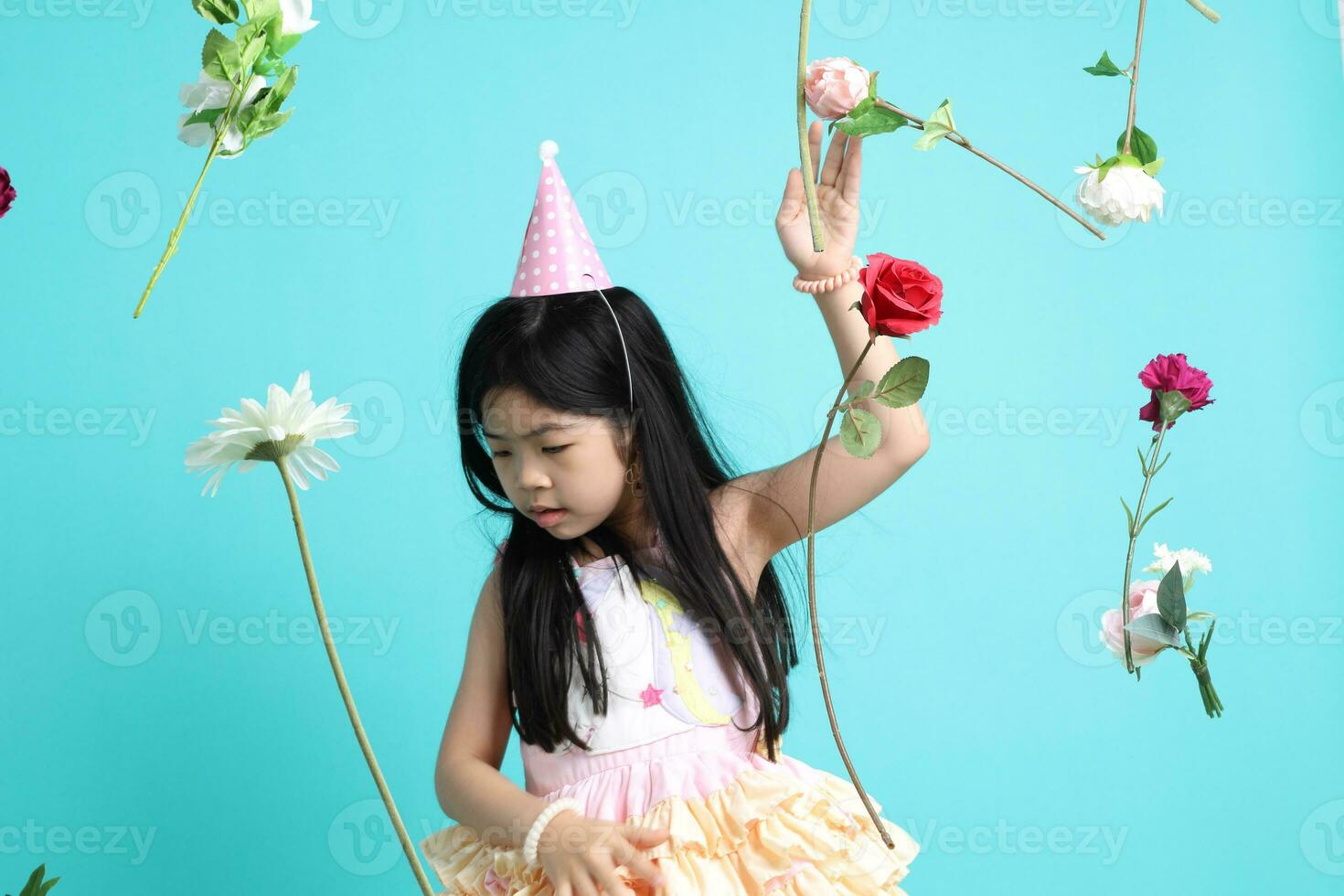 Girl with Flower photo
