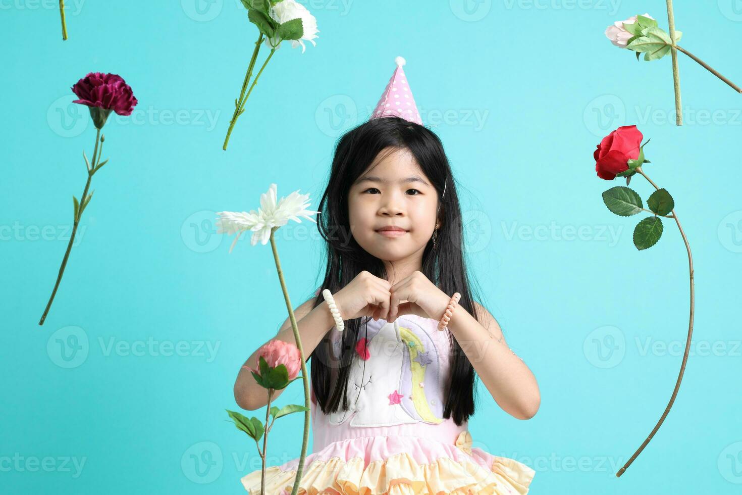 Girl with Flower photo