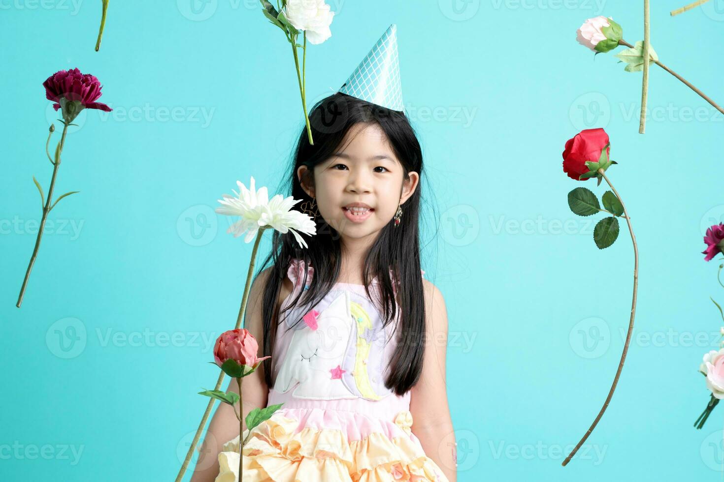 Girl with Flower photo