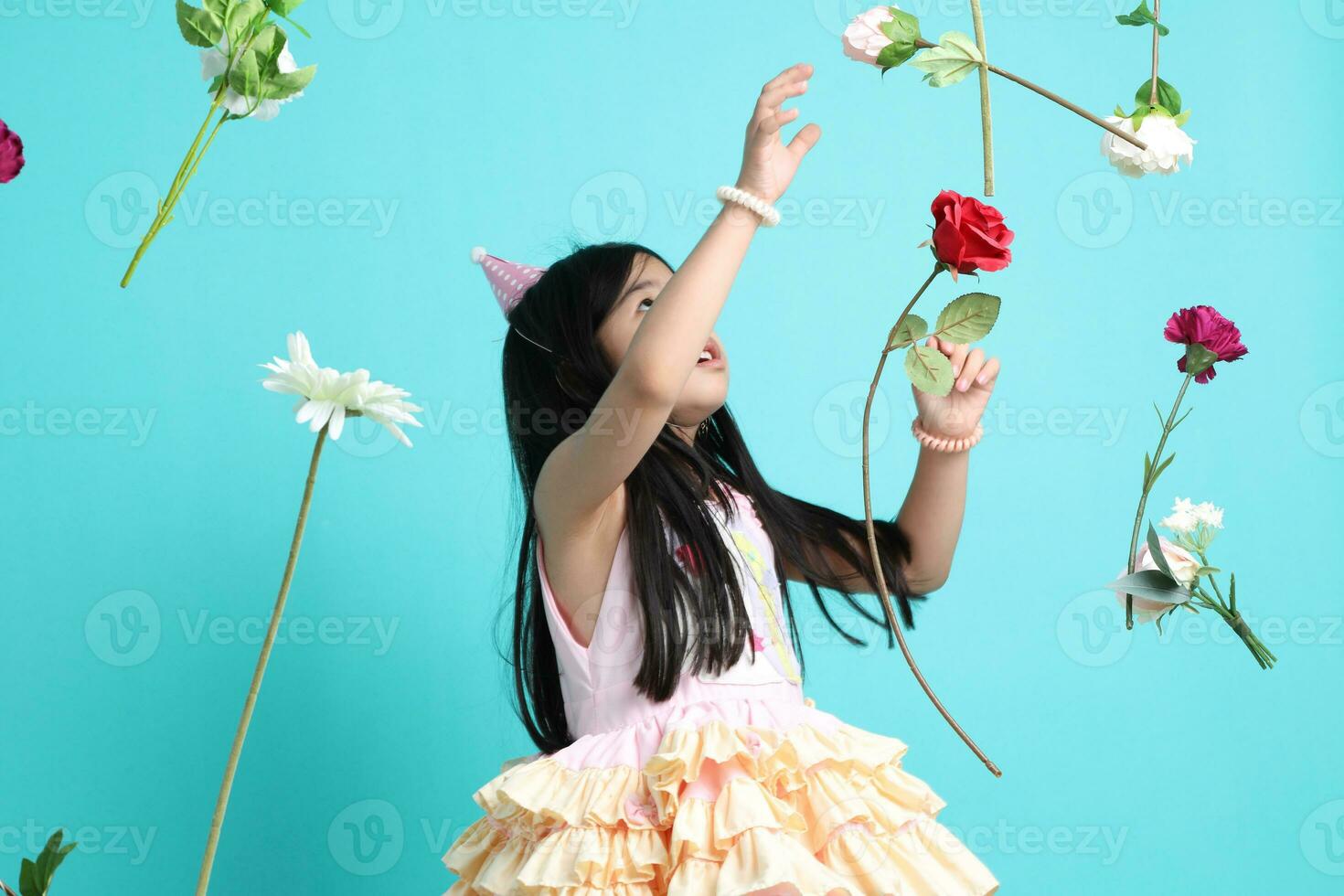 Girl with Flower photo