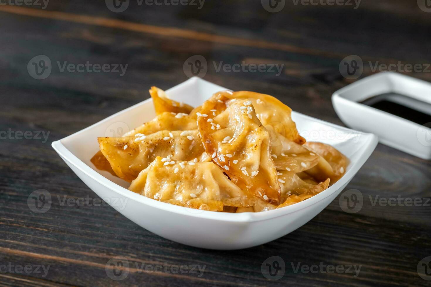 Portion of gyoza photo