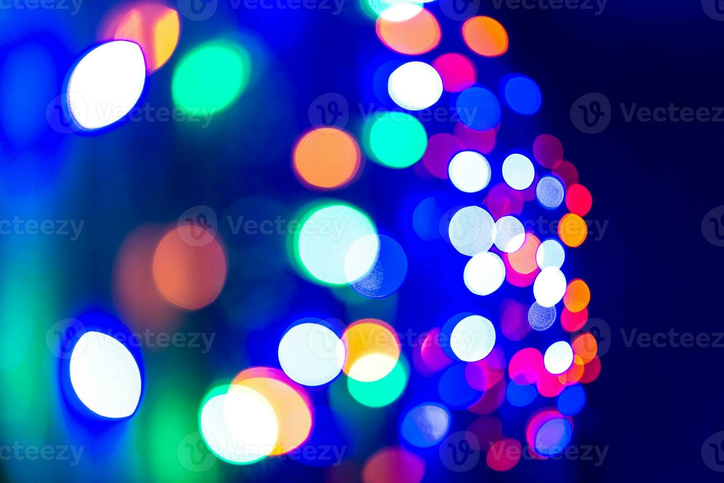 Colorful garland lights background photo