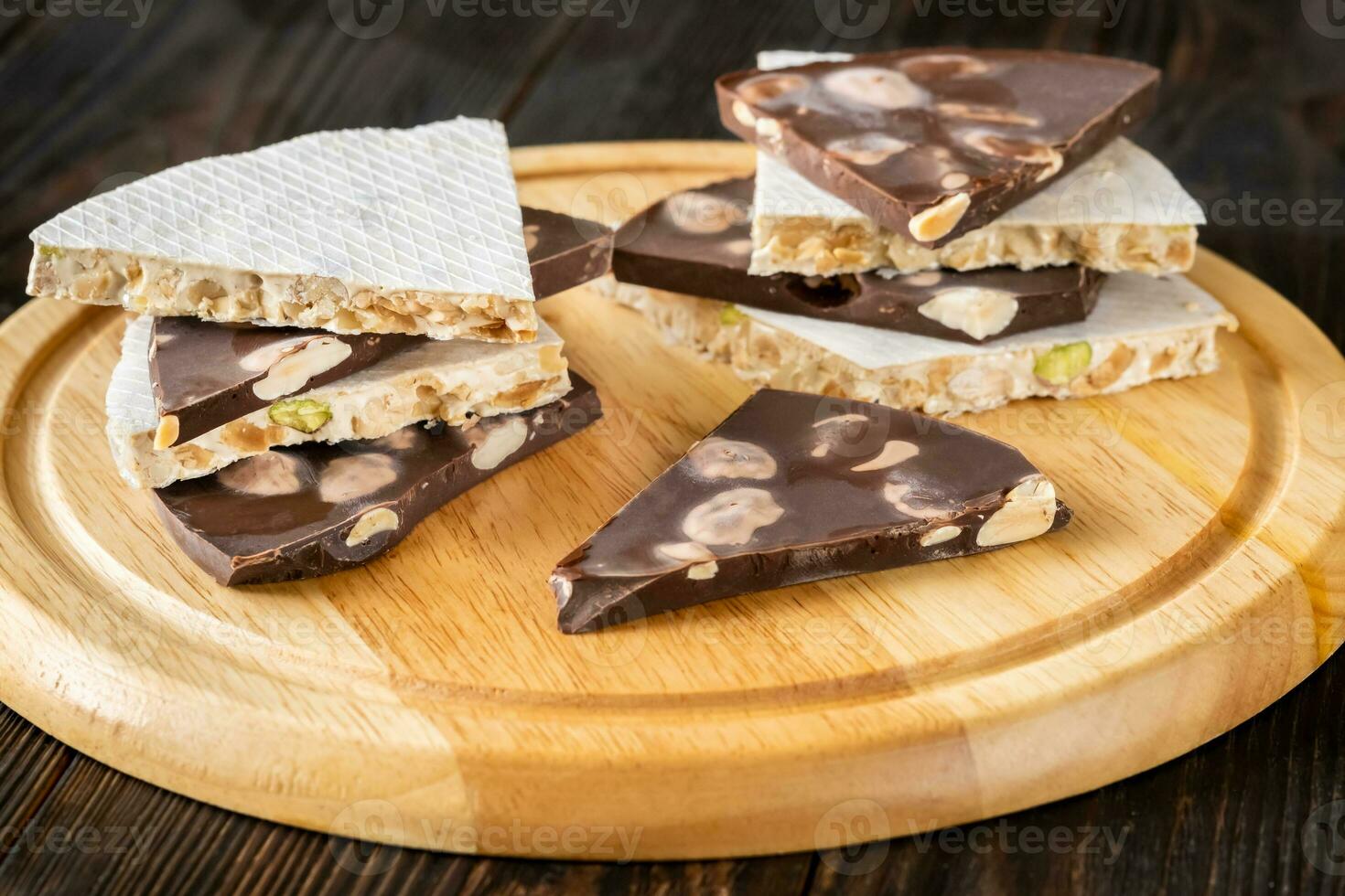 Wedges of turron photo