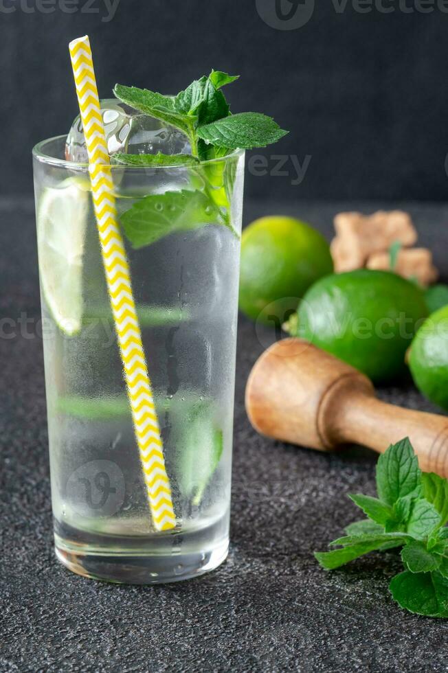 Glass of mojito photo