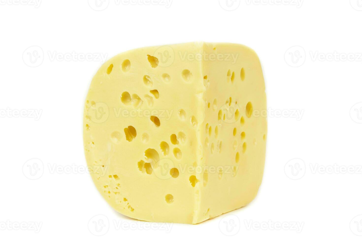 Piece of cheese, isolated on white background photo