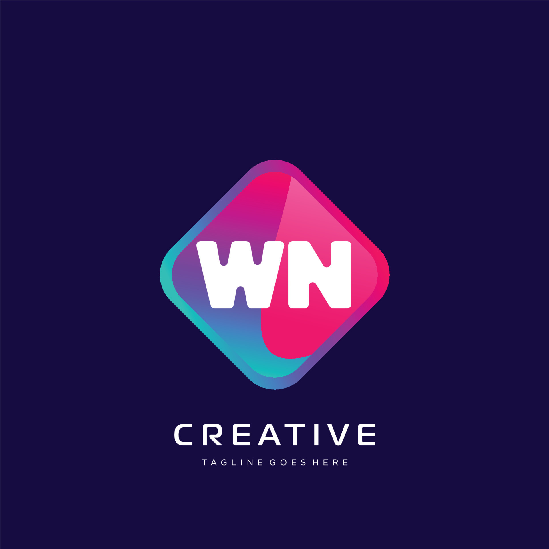 WM initial logo With Colorful template vector. 23492071 Vector Art at