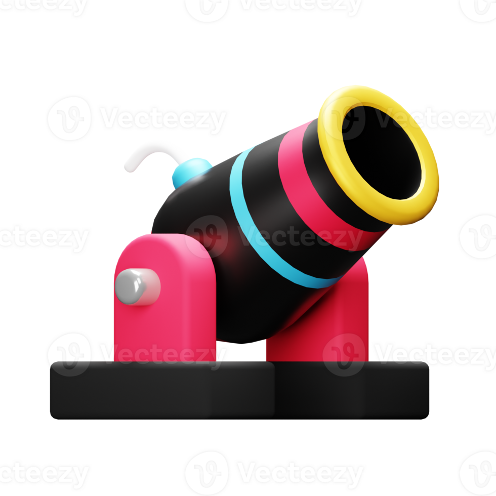 3D Cannon Icon png