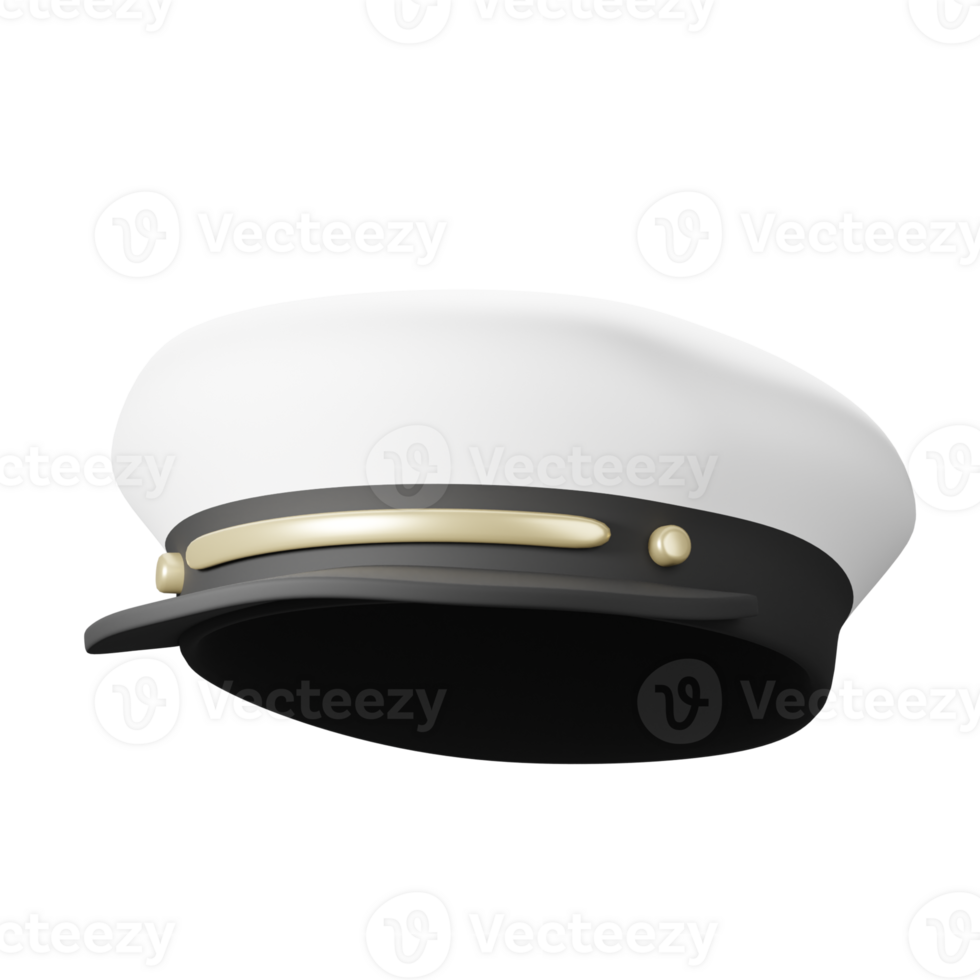 3D Captain Cap Icon png