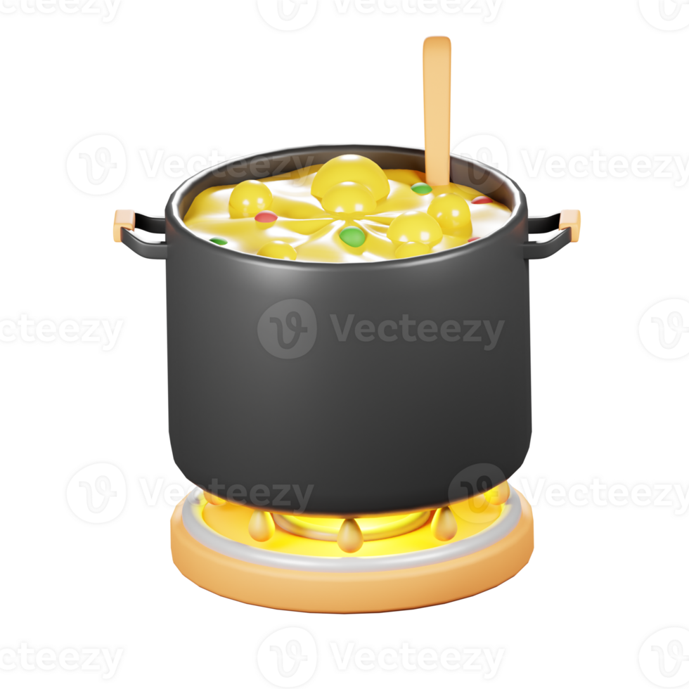 3d matlagning pott ikon png