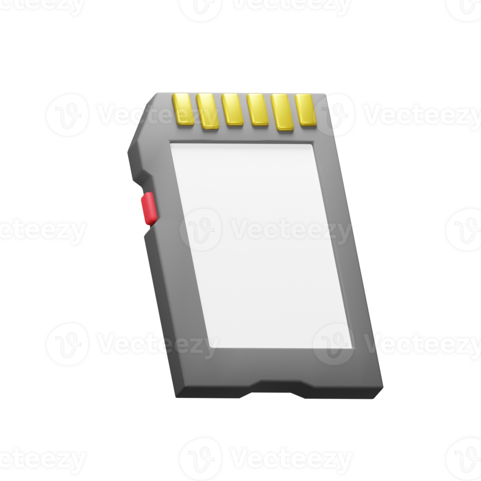 3D Memory Card Icon png